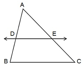 Step-by-step geometric diagrams showing triangle PQR with lines PO, OQ, OR, and parallel line segments DE, DF, EF, and points E, D, F, O to illustrate proportionality theorem in class 10 maths.